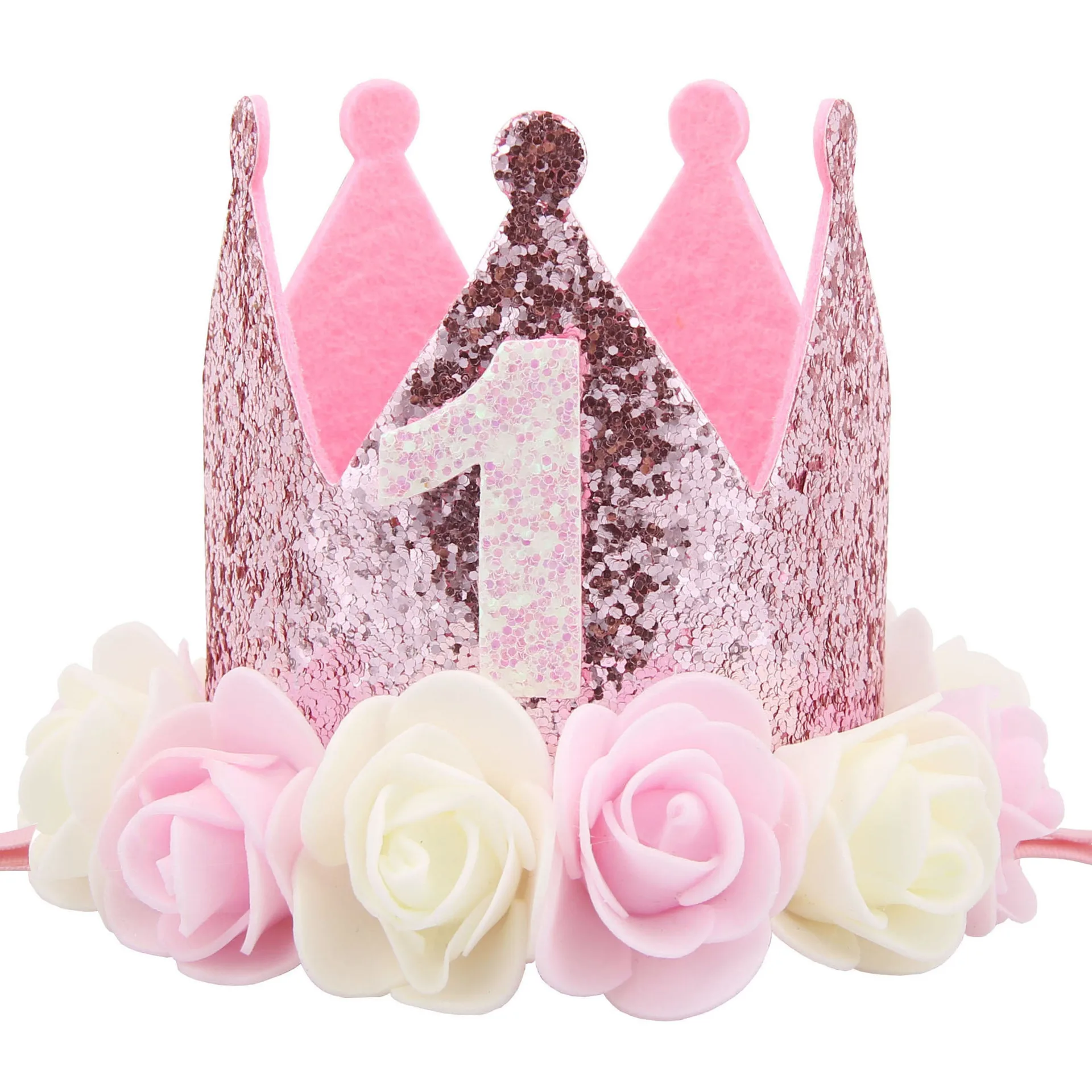 Diadema de fiesta infantil con purpurina – Niña