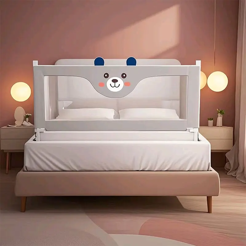 Barrera de cama anticaída para bebé, valla para dormir, rieles de cama de seguridad para bebé, barrera de instalación sin tornillos, protección para cama de niño pequeño, 1 unidad - imagen 2