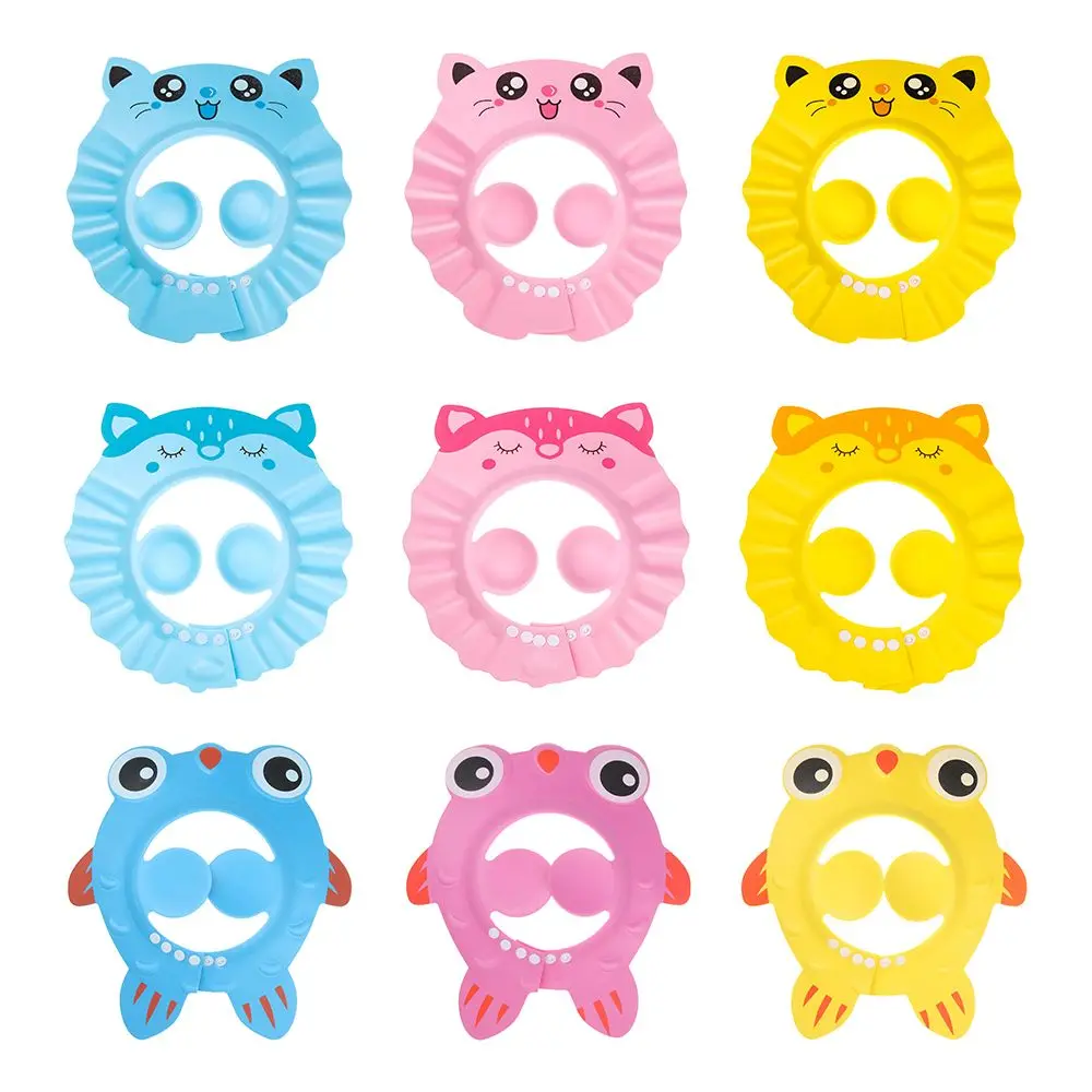 Visera de baño ajustable impermeable, protección para los oídos, lavado de pelo, champú, sombrero, gorros de Baby Shower - imagen 2