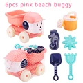 6pcs pink car
