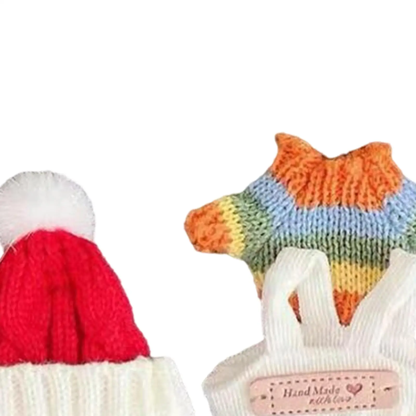 Conjunto de ropa de suéter para muñeca, lindo traje de ropa para muñeca, regalo de cumpleaños de Navidad, trajes de muñeca con sombrero, ropa para muñeca de niña para muñeca colgante - imagen 5