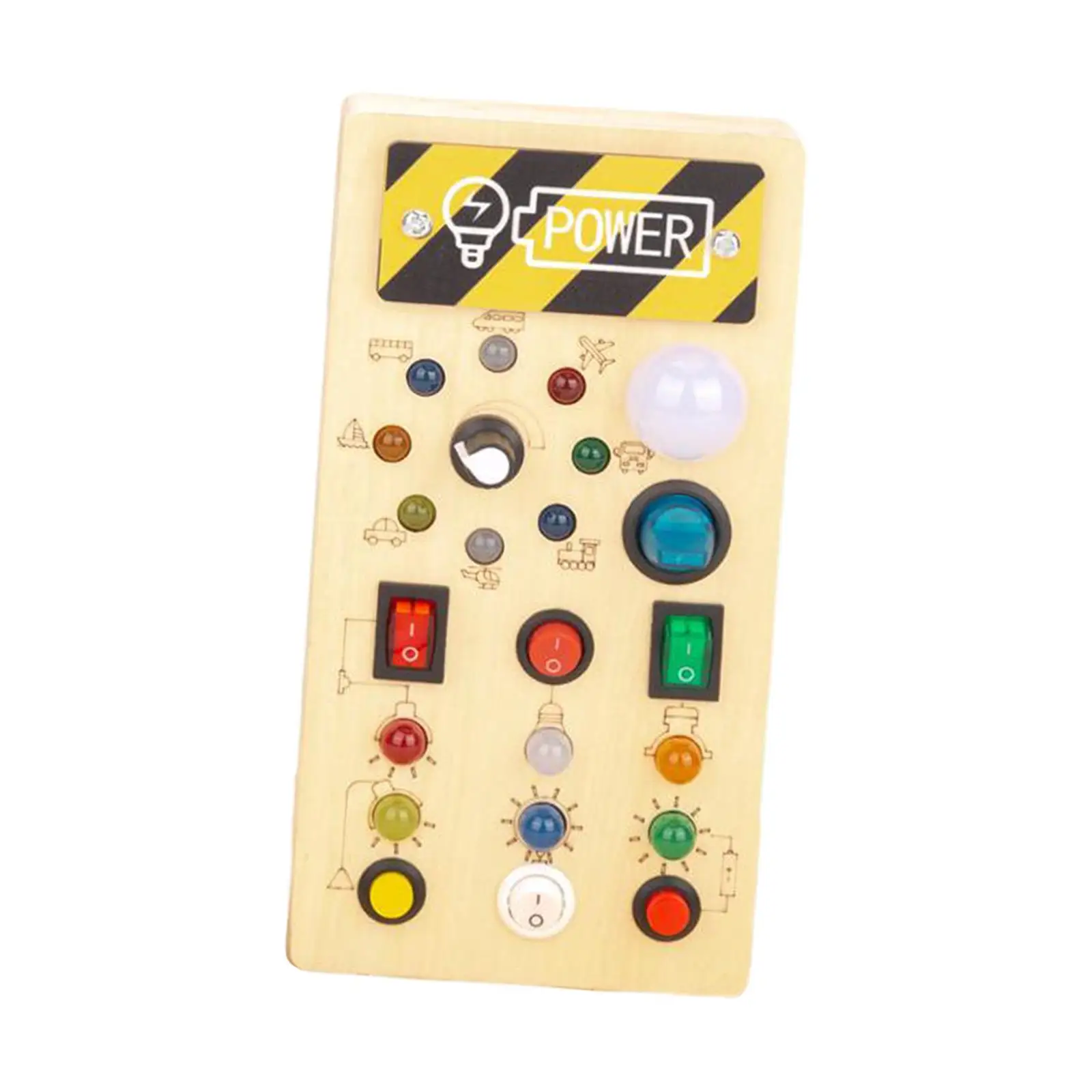 Montessori LED Busy Board Sensory Board Early Educational Baby Travel Toys for Travel Kids Children Preschool Birthday Gifts
