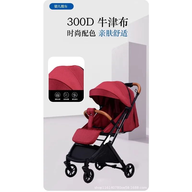 Carro para bebé recién nacido de 0 a 3 años, ligero, sencillo y portátil, para sentarse o tumbarse - imagen 4