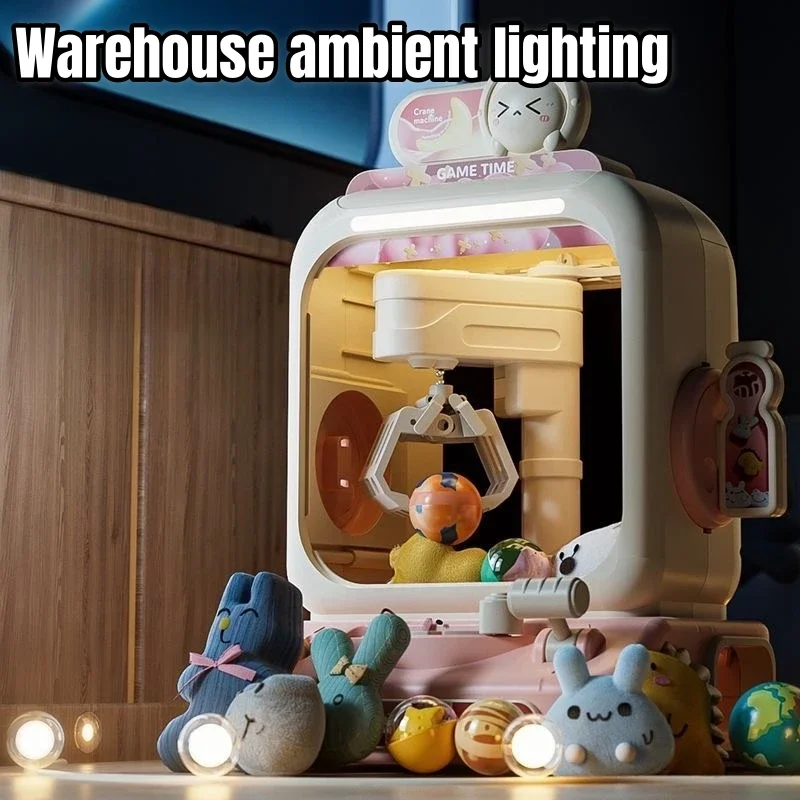 Máquina de garra de juguete, juego de Arcade electrónico, máquina de muñecas de captura ajustable, Mini expendedora de música, regalo de cumpleaños para niños