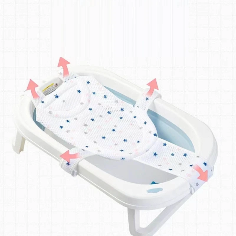 Soporte de baño portátil para bebé – Alfombrilla antideslizante de malla - imagen 5