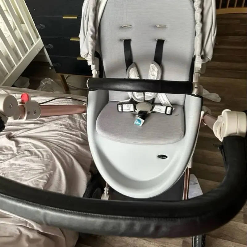 Fundas de cuero PU para manillar de cochecito de bebé, funda protectora para reposabrazos, accesorios para carrito - imagen 2