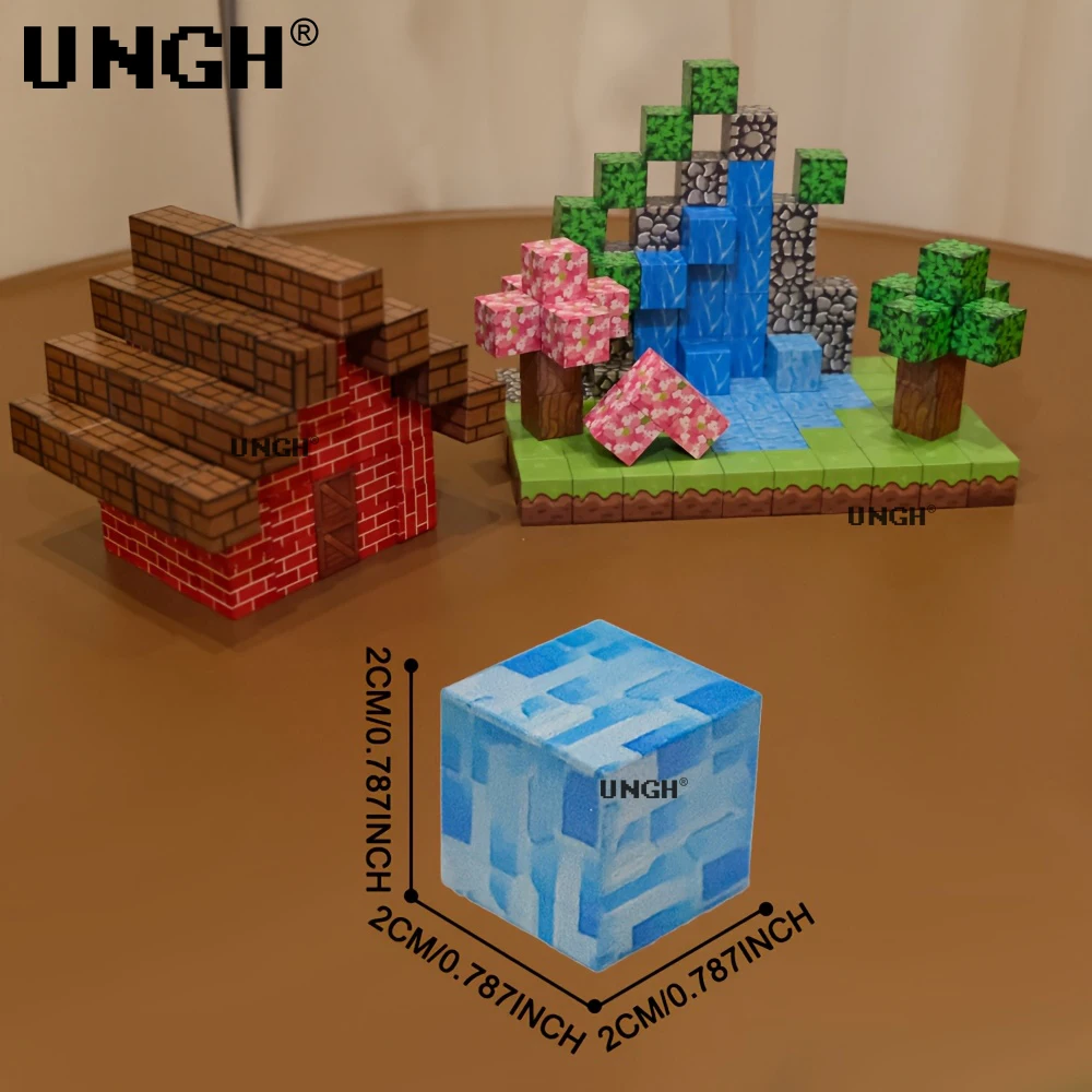 UNGH Bloques de construcción magnéticos Montessori para niños y niñas - imagen 2
