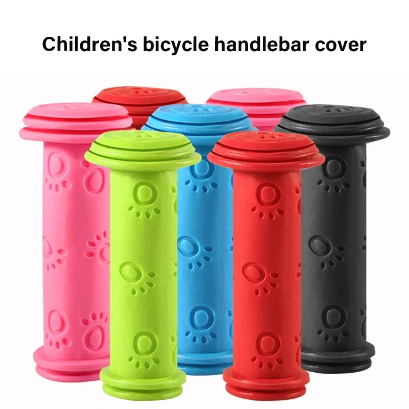 1 par de empuñaduras de goma para manillar de bicicleta, antideslizantes, impermeables, para triciclo, Scooter, manillar para niños, manillar de ciclismo