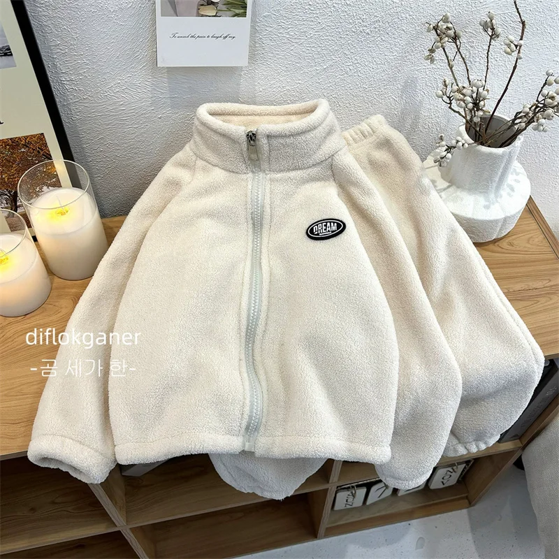 Conjunto reversible de lana para niño – Abrigo y pantalón de invierno - imagen 3