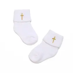 Calcetines blancos algodón encaje bebé 0-18 meses – Bautismo