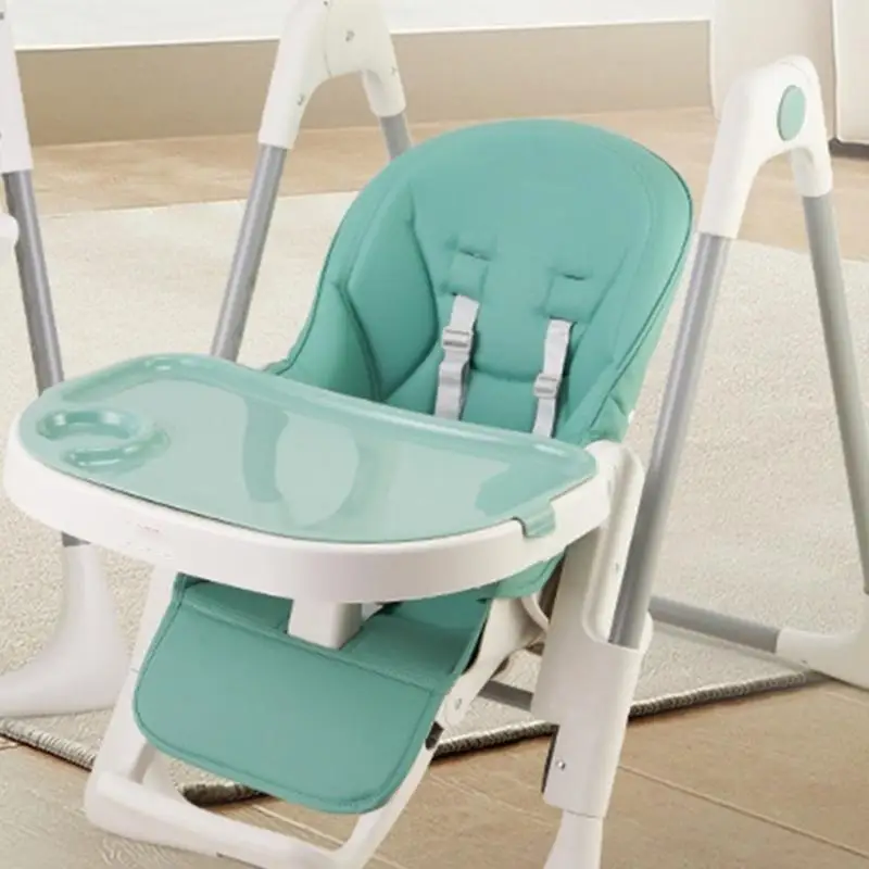 D7YD-cojín para trona para niños, funda protectora para silla comedor bebé, almohadilla cuero PU y esponja, cómodo para - imagen 2