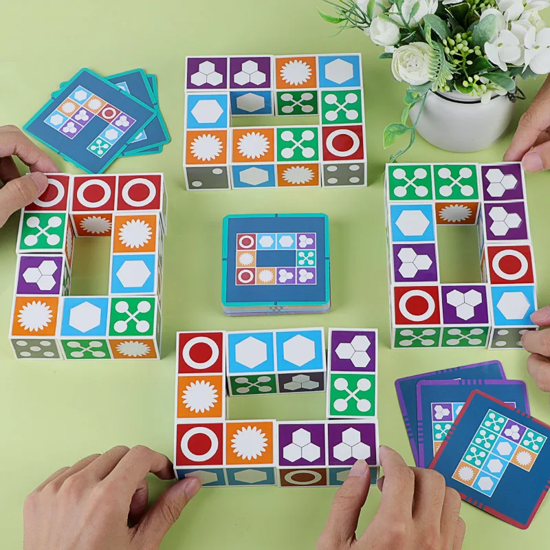 Juego a juego de rompecabezas para niños, juegos de escritorio de ocio, fiesta familiar, divertido desarrollo, regalo educativo inteligente para niños