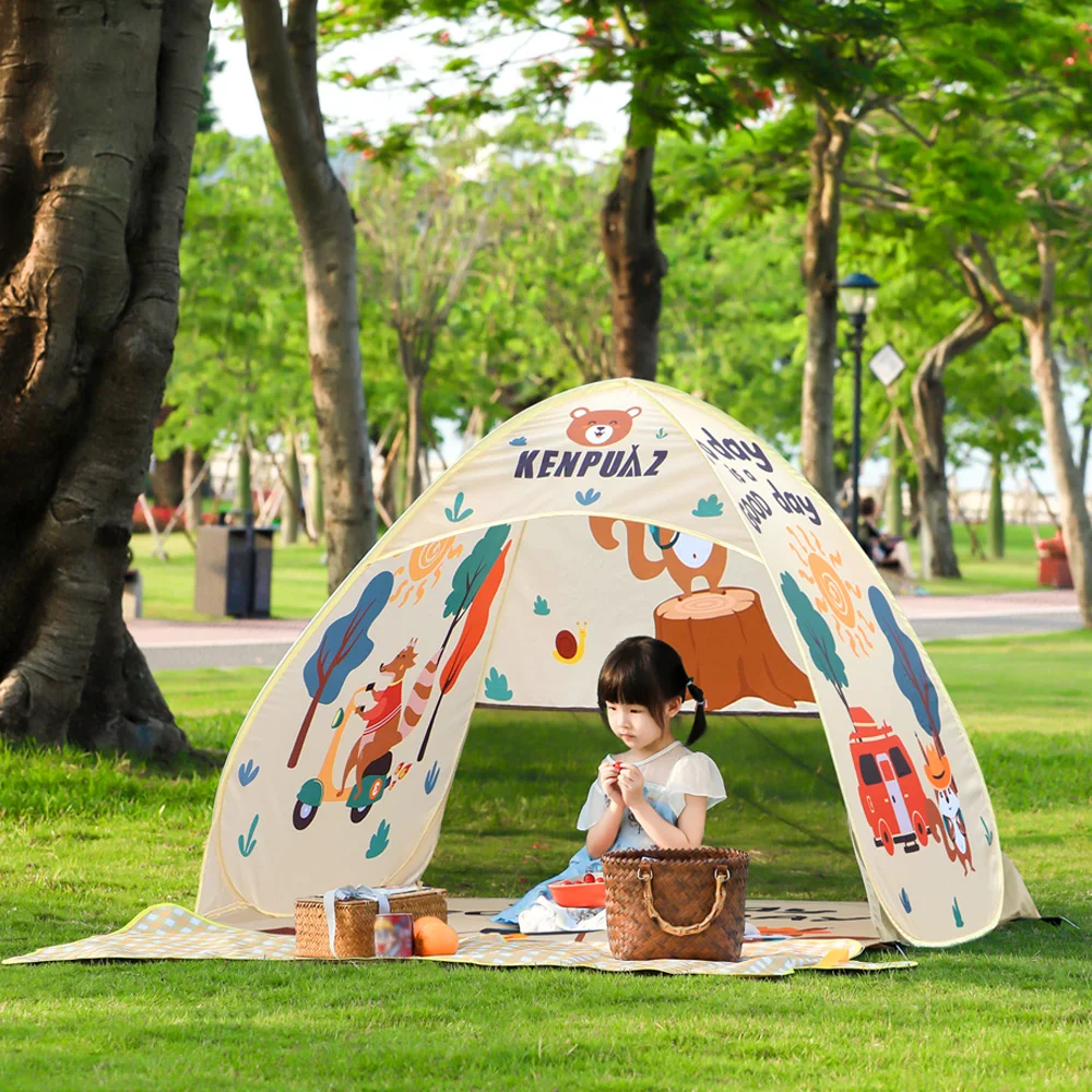 Tienda infantil impermeable portátil resistente playa ventilación alta calidad - imagen 5