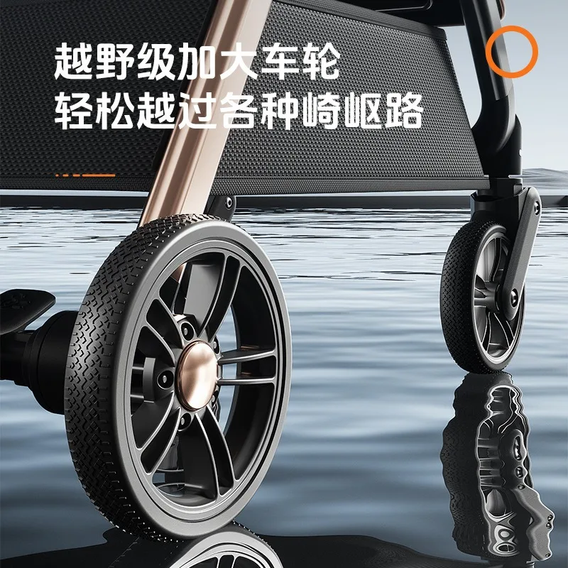 Cochecito bebé ligero reclinable reversible plegable para paseos - imagen 3