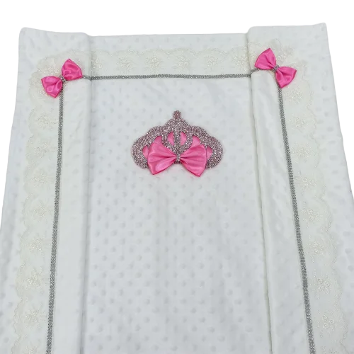 Lace Pink bow Crown