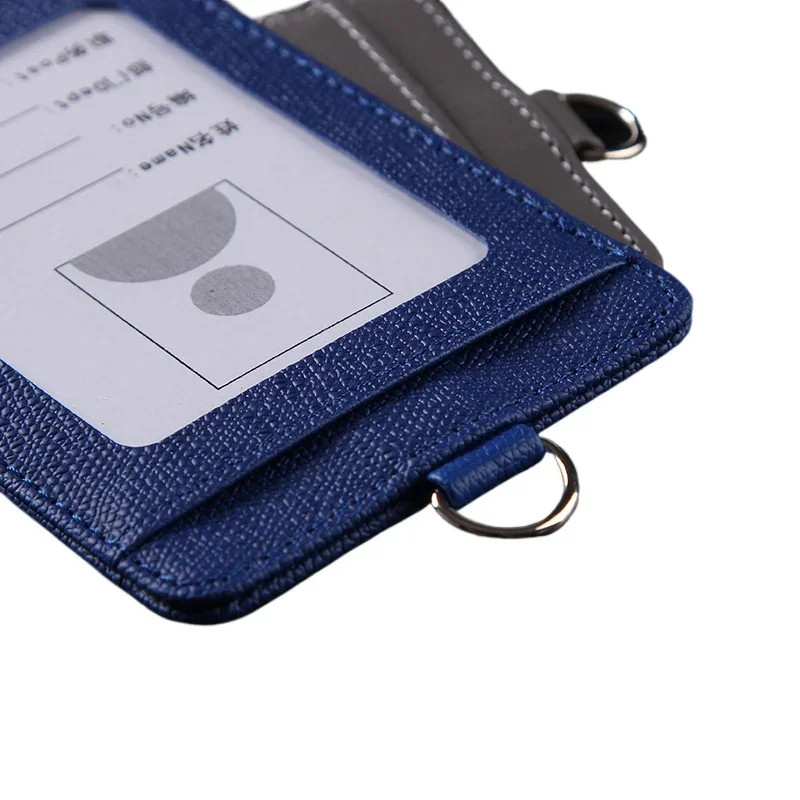 Portatarjetas con cordón retráctil multifuncional, juego de insignias de PU para tarjeta de identificación, etiqueta de nombre comercial, tarjeta de identificación para estudiantes, cuerda para el cuello - imagen 4