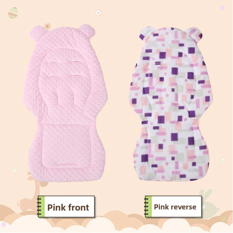 Cojín reversible de terciopelo para cochecito - imagen 5