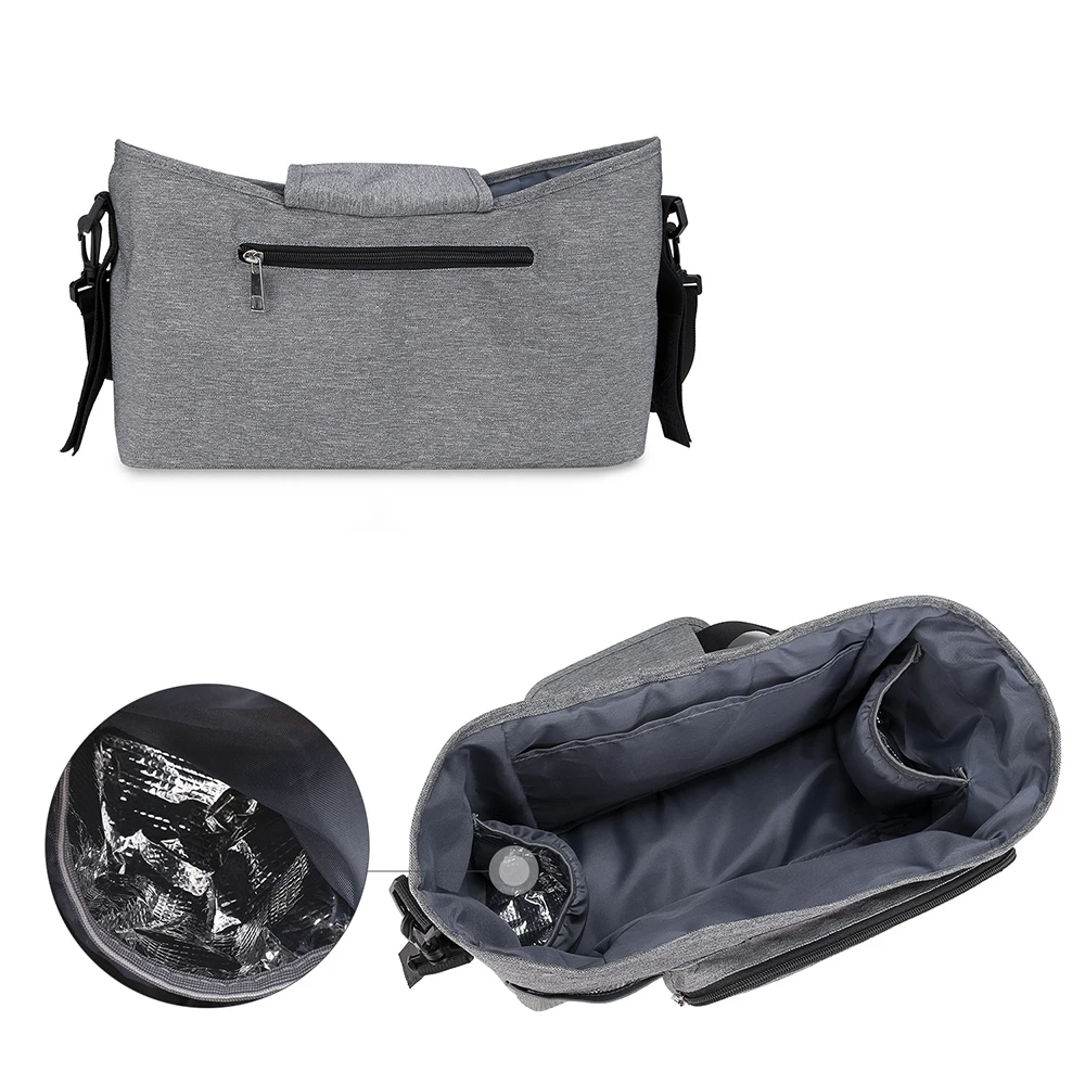 Bolsa de pañales impermeable acolchada para cochecito - imagen 3