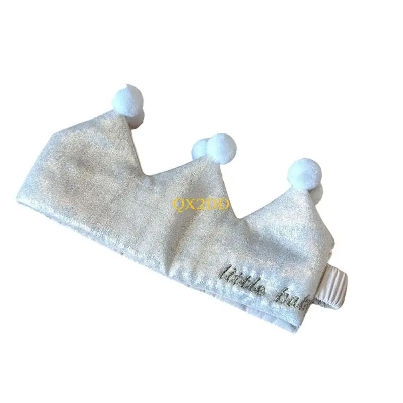 QX2D Gorros elásticos reales para niños Sesión fotos para fiestas cumpleaños 100 días - imagen 5