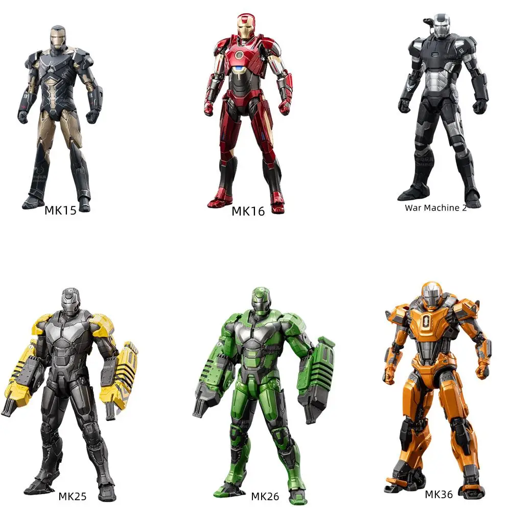 ZD Toys Iron Man figura de acción MK1-7 MK17 MK35 MK85 MK30 máquina de guerra leyendas vengadores Tony Stark coleccionar juguete para regalo - imagen 2