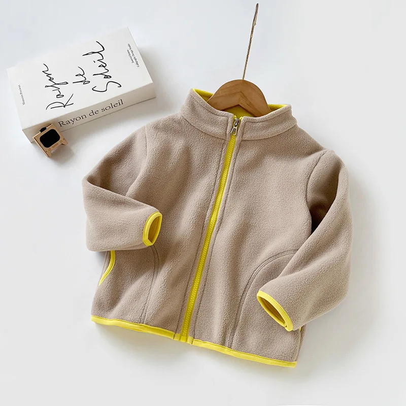 Abrigo infantil de invierno lana cálido con cremallera para otoño - imagen 5