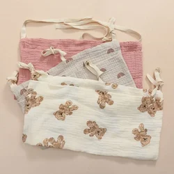 Bolsa de almacenamiento para cuna bebé en algodón con doble bolsillo