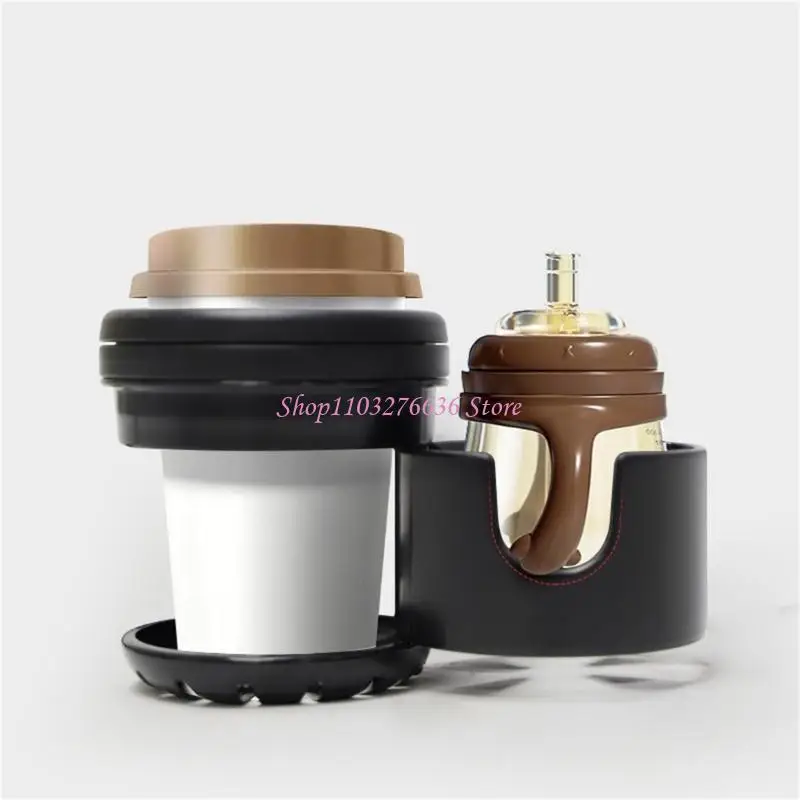 R6FD Portavasos para Cochecito Portavasos para Portavasos Universal 2 en 1 para 2 Tazas - imagen 2