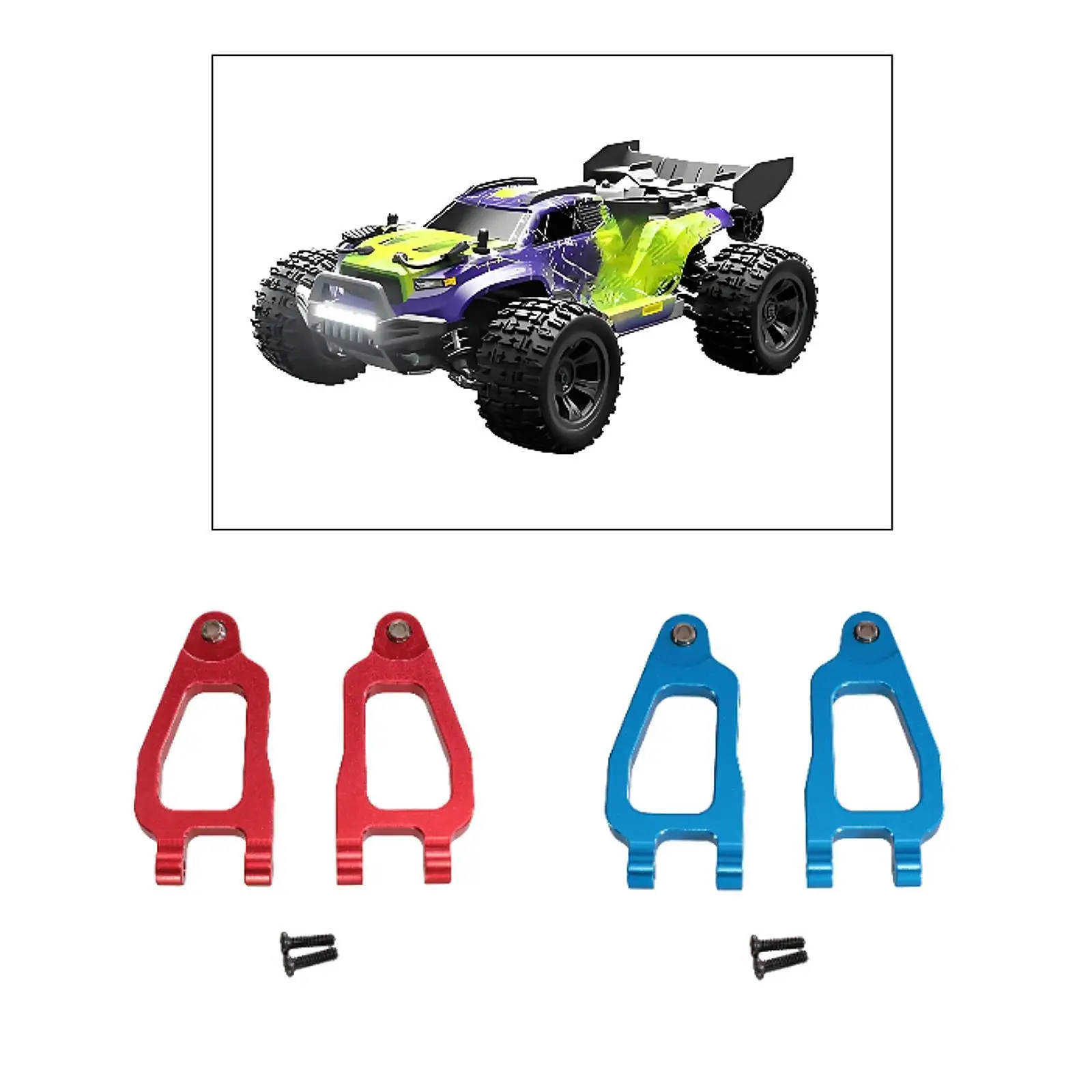 RC Car Front Lower Suspension Arm Kit Front Swing Arm for 1:18 18101 18102