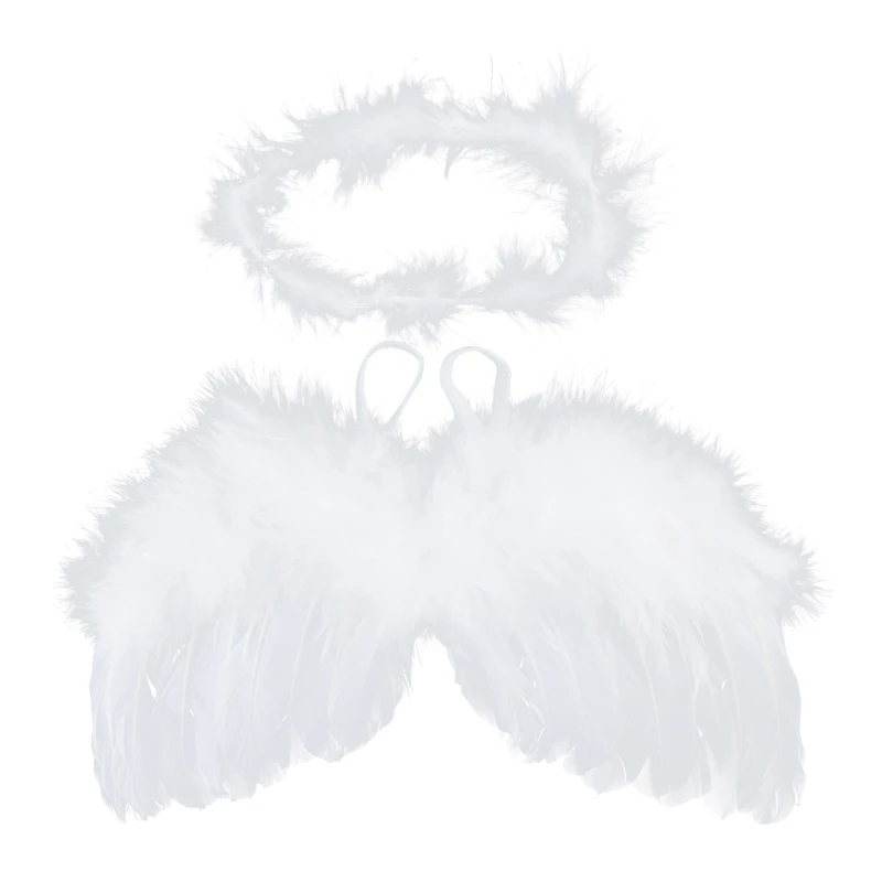 Diadema de plumas suaves para bebé recién nacido