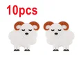 10pcs White