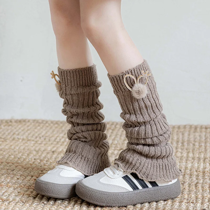 Rubbit Calentadores infantiles suaves de algodón para niña otoño - imagen 3