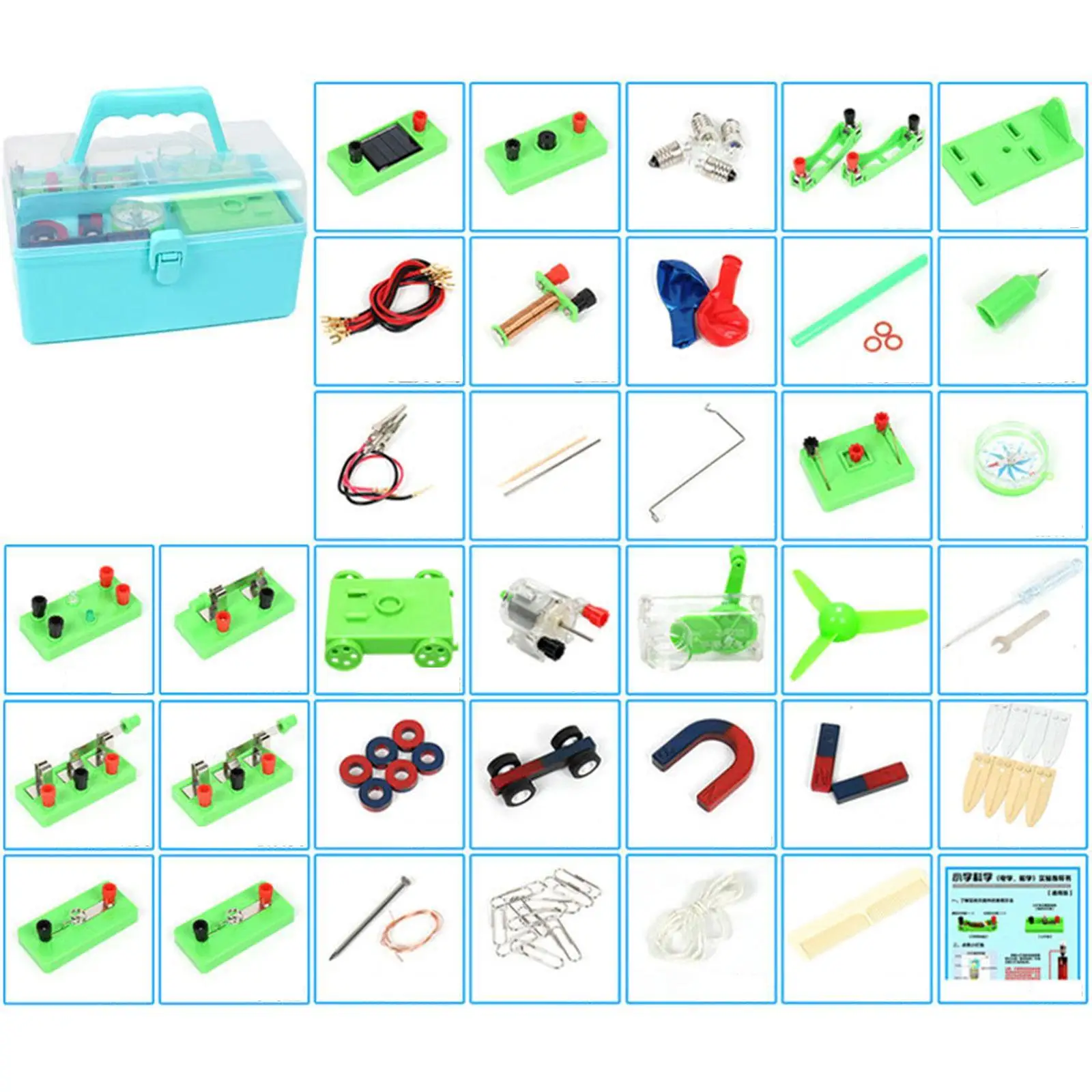 Electricity Circuit Experiment Set Physics Science Learning Kits Self Assembly