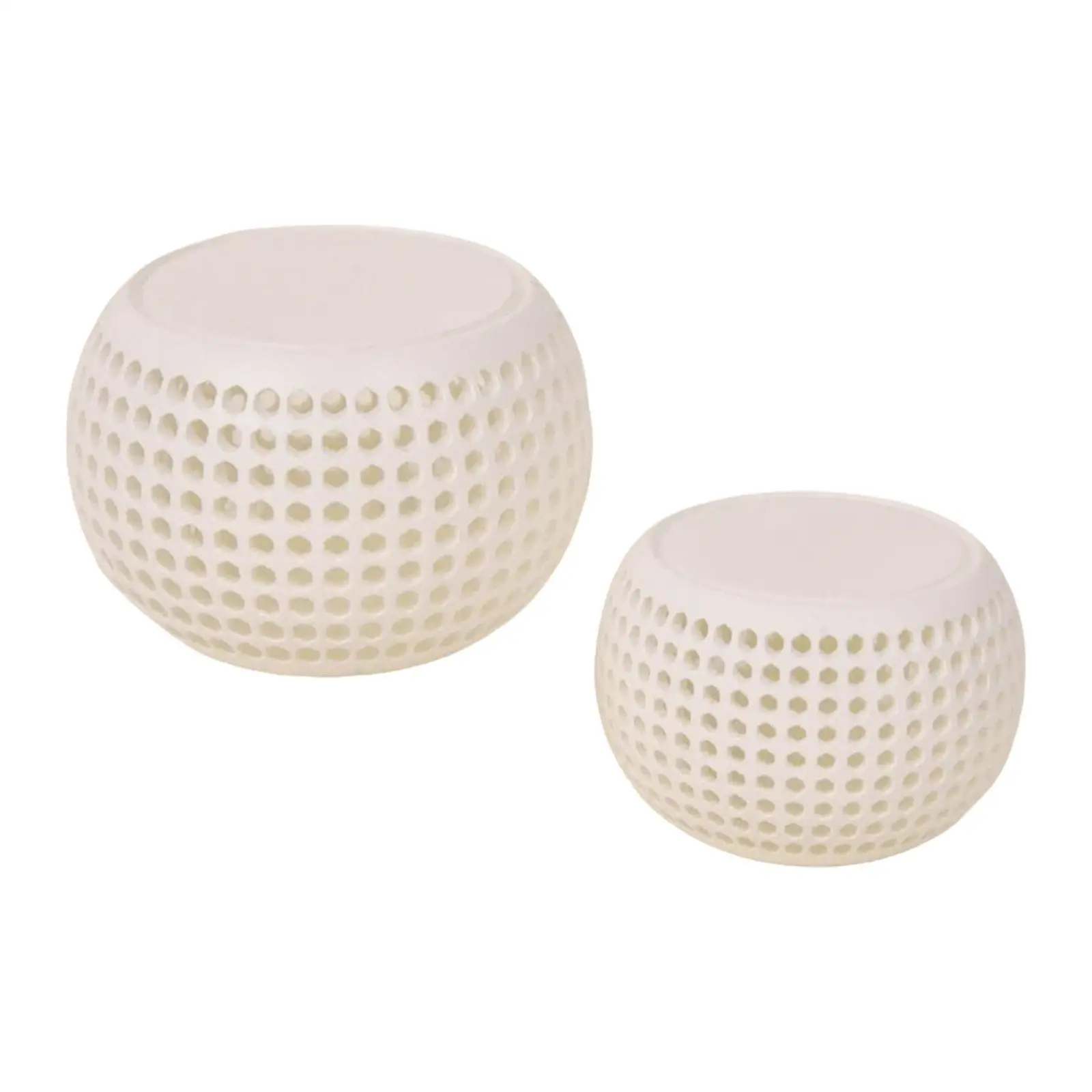 1:12 Scale Dollhouse Round Table Night Stand Hollow Pretend Play Side Table Dollhouse Furnishing for DIY Model Accs Ornament