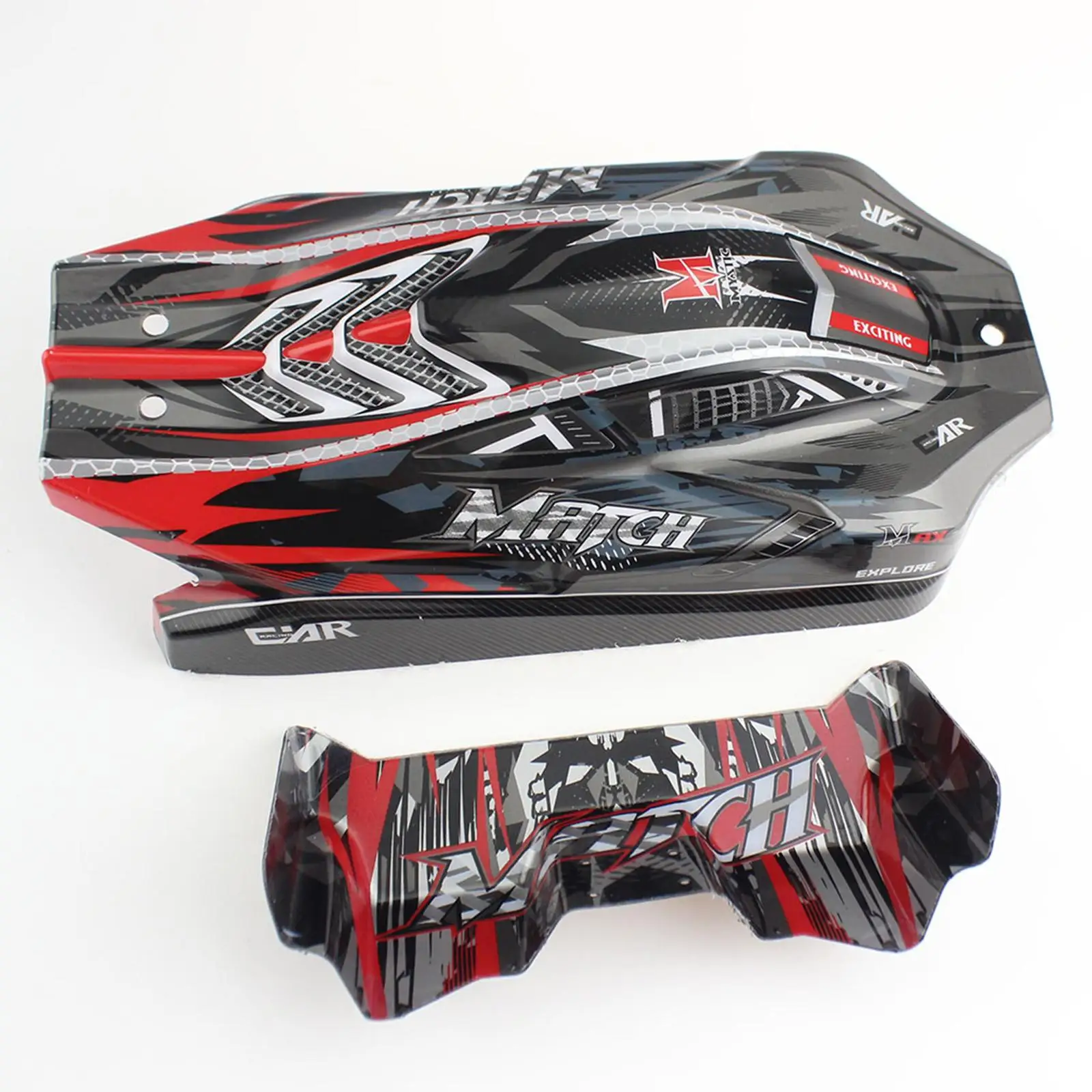 RC Car Body Shell with Rear Shell Realistic RC Cars Spare Parts for Wltoys 1:12 RC Crawler Car Accessory Upgrades DIY Modified