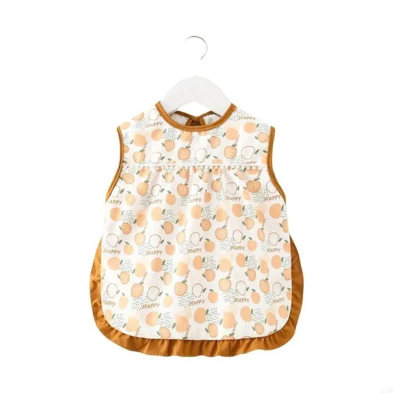 Babero impermeable D7YD resistente a las manchas para niños pequeños 0 a 4 años, delantal alimentación para niños, - imagen 2