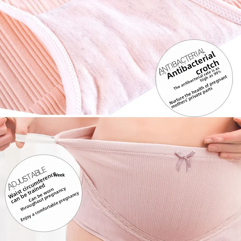 Bragas de maternidad cintura alta de algodón – Cómodas y transpirables - imagen 3