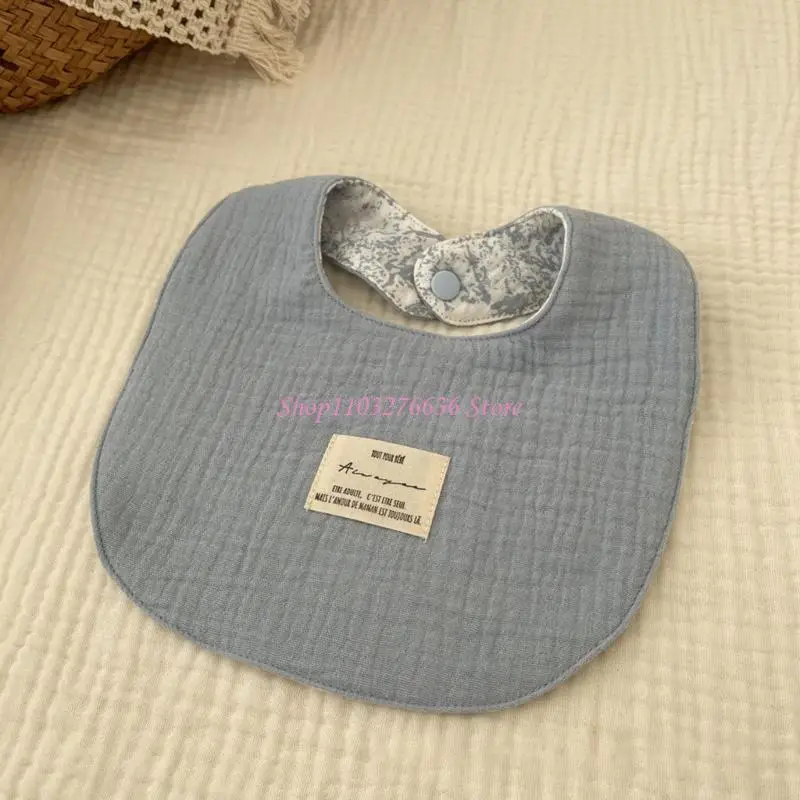 Toalla Saliva R6FD, Baberos para alimentar, babero suave y transpirable, delantal para babear, paños para eructar algodón - imagen 3