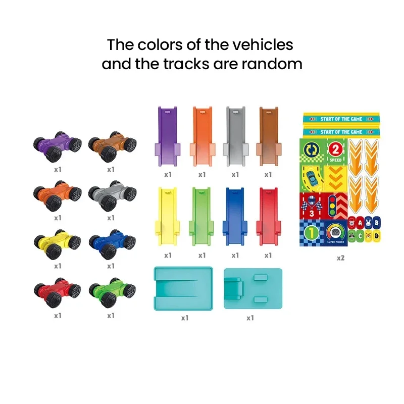 Pista de coches inercia juguete educativo con aparcamiento para niños - imagen 3