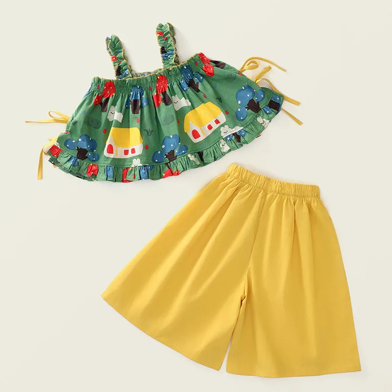Conjunto verano niño: camiseta sin mangas + pants sueltos