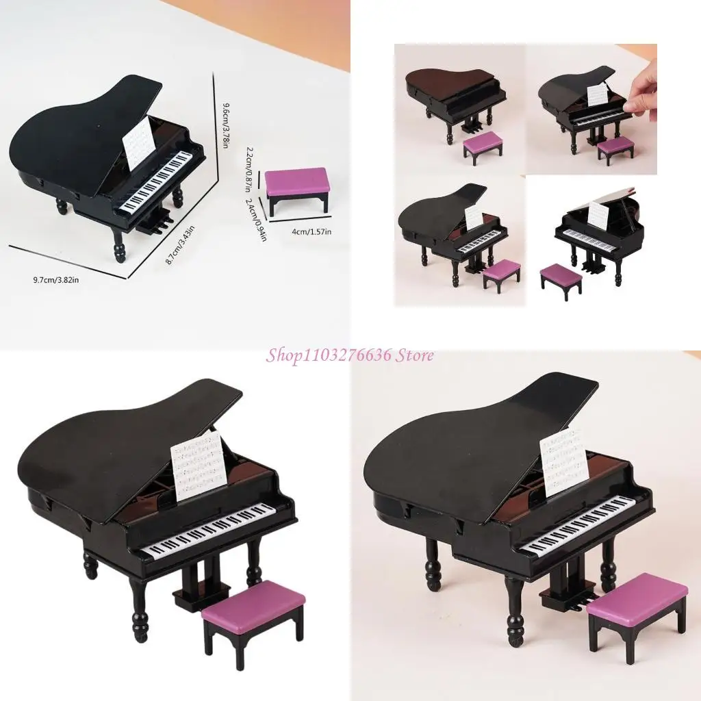 Instrumento piano R6FD Play For Kids Rol Mobness Modelo Toy 1:12 Escala