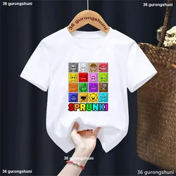 Camiseta Sprunki infantil con estampado musical - Manga corta verano