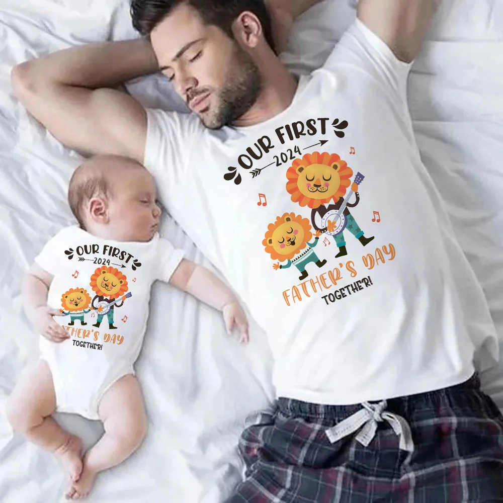 Conjunto a juego papá e hijo con estampado de león - imagen 4