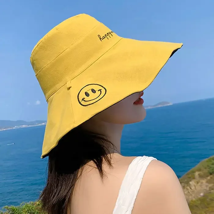 Sombrero de pescador plegable de verano para mujer, nuevo sombrero protector solar para exteriores, sombrero de sol con circunferencia de cabeza grande a la moda para sombra - imagen 4