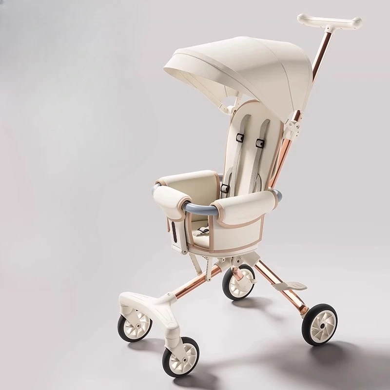 Cochecito con asiento reversible, sistema de viaje ligero Premium HighView con Smooth 360 ° Portabebés seguro con diseño plegable con ruedas - imagen 3