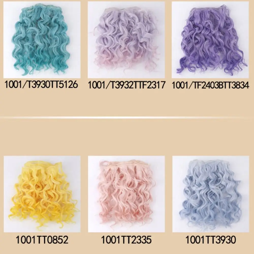 Pelo para muñecas rizado sintético termorresistente - imagen 3