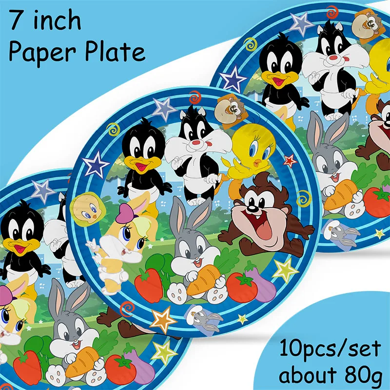 Banner de fiesta de cumpleaños con tema de Disney, decoraciones, plato de vaso de papel, paja, suministros para fiesta de cumpleaños para niños y Baby Shower - imagen 4