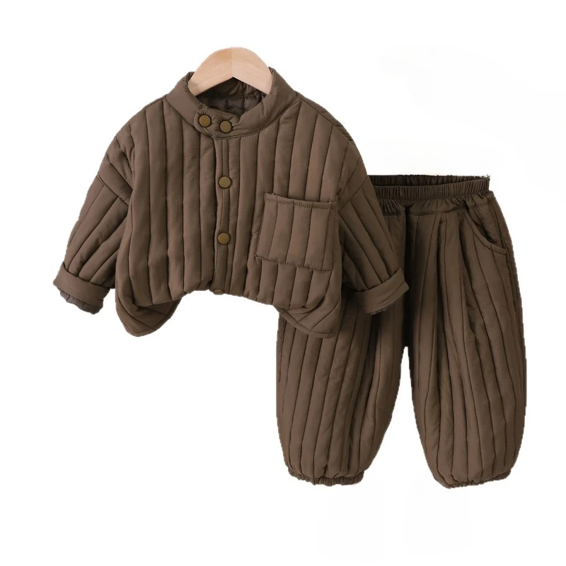 Conjunto de invierno para niña – Chaqueta acolchada y pantalones - imagen 5