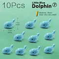 10pcs Blue Dolphin
