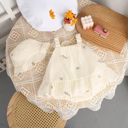 Milangel Mono Floral de Verano con Tirantes y Sombrero – Una Pieza