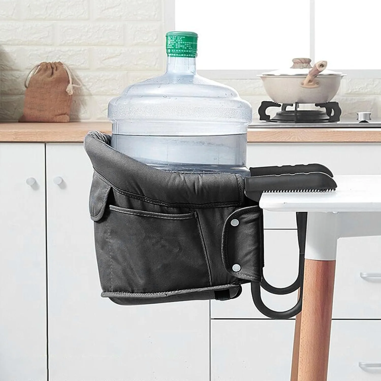 Silla plegable con gancho para bebé, asiento de alimentación portátil con Clip, alta carga, se sujeta a la Mesa - imagen 4